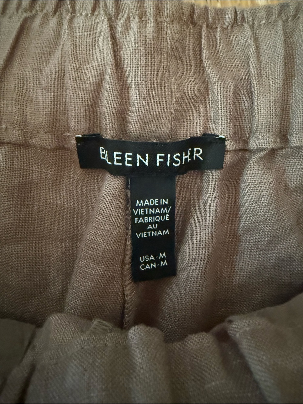 Eileen Fisher Pleated Lantern Linen Ankle Pants - Picture 4 of 5